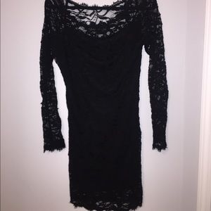 Black lace dress